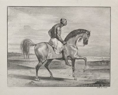 African on Horseback by Ferdinand Victor Eugene Delacroix