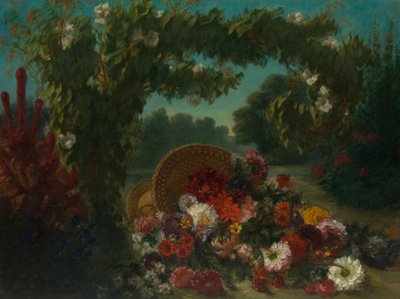 Basket of Flowers, 1848-49 by Ferdinand Victor Eugene Delacroix