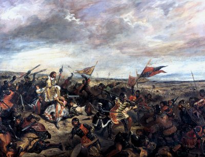 Battle of Poitiers 1356 by Ferdinand Victor Eugene Delacroix