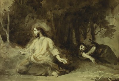 Christ at the Mount of Olives by Ferdinand Victor Eugene Delacroix