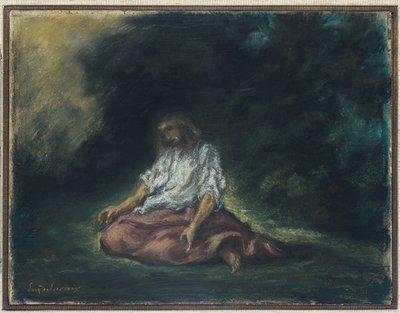 Christ in the Garden of Gethsemane by Ferdinand Victor Eugene Delacroix