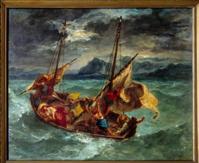 Christ on Lake Generaseth (Genesareth) by Ferdinand Victor Eugene Delacroix