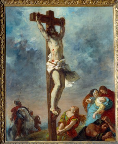 Christ on the cross by Ferdinand Victor Eugene Delacroix