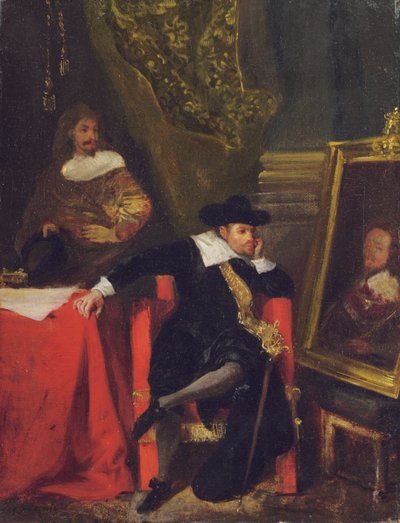 Cromwell at Windsor Castle by Ferdinand Victor Eugene Delacroix