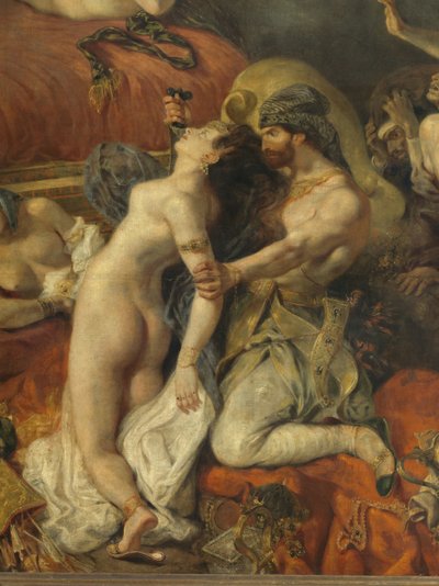 Death of Sardanapale (detail) by Ferdinand Victor Eugene Delacroix