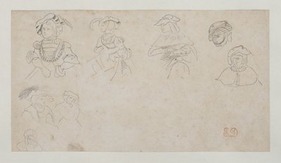 Figure studies, c.1800-1899 by Ferdinand Victor Eugene Delacroix