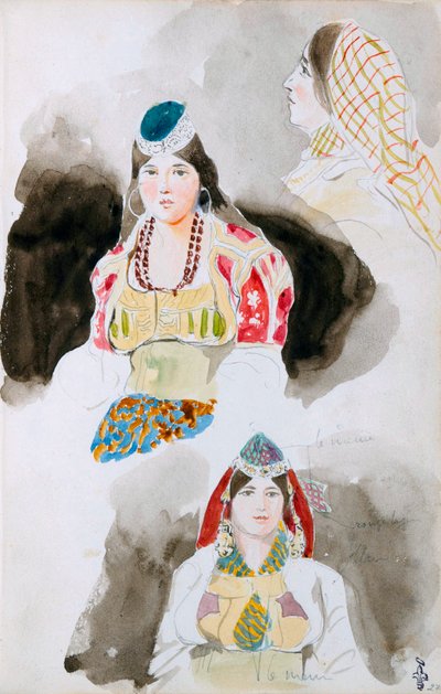 From the Moroccan Sketchbook by Ferdinand Victor Eugene Delacroix