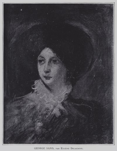 George Sand by Ferdinand Victor Eugene Delacroix