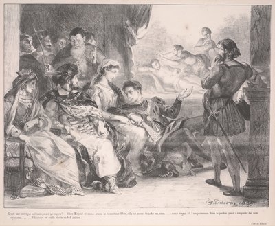 Hamlet by Ferdinand Victor Eugene Delacroix