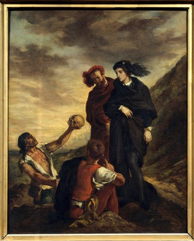 Hamlet and Horatio at the Cemetery by Ferdinand Victor Eugene Delacroix