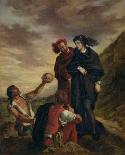 Hamlet and Horatio in the Cemetery, from Scene 1, Act V of 