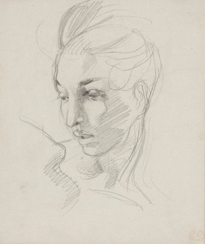 Head of Liberty by Ferdinand Victor Eugene Delacroix