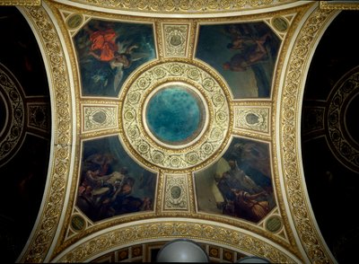 History and Philosophy. Cupola of the library of the National Assembly by Ferdinand Victor Eugene Delacroix