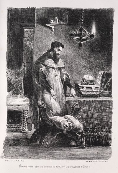 Illustrations for Faust: Faust in His Dressing-Room, 1828 by Ferdinand Victor Eugene Delacroix