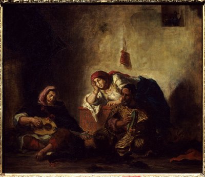 Jewish Musicians in Mogador (former name of Essaouira) in Morocco by Ferdinand Victor Eugene Delacroix