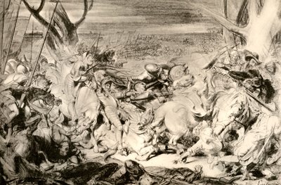 The Battle of Dreux by Ferdinand Victor Eugene Delacroix