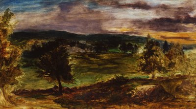 Landscape at Champrosay, c.1849 by Ferdinand Victor Eugene Delacroix