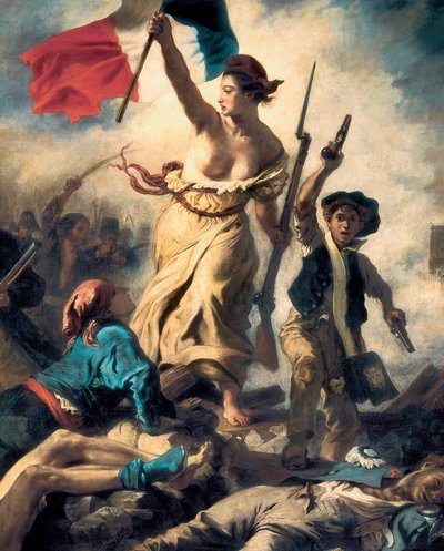 Liberty Leading the People, 28 July 1830 (detail) by Ferdinand Victor Eugene Delacroix