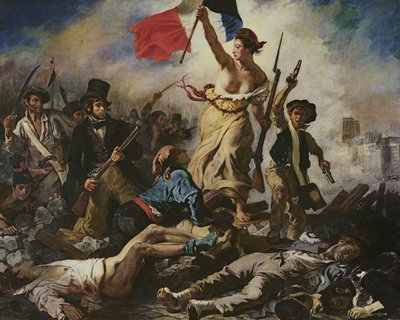 Liberty Leading the People, 28 July 1830 by Ferdinand Victor Eugene Delacroix