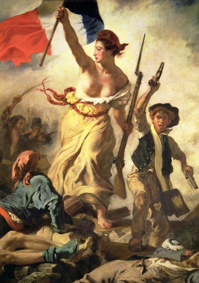 Liberty Leading the People, 28 July 1830 (detail) by Ferdinand Victor Eugene Delacroix