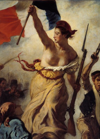 Liberty Leading the People (detail) by Ferdinand Victor Eugene Delacroix