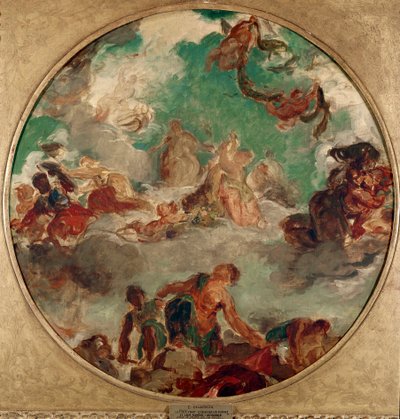 Peace Came to Console Men and Bring Back Abundance by Ferdinand Victor Eugene Delacroix