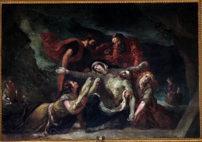 Pieta or Deploration by Ferdinand Victor Eugene Delacroix