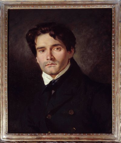 Portrait of the Painter Louis Riesener by Ferdinand Victor Eugene Delacroix