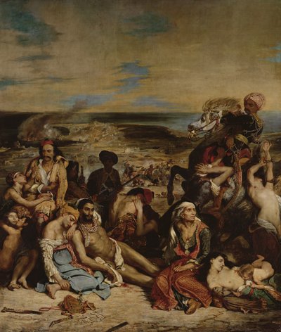 Scenes from the Massacre of Chios by Ferdinand Victor Eugene Delacroix