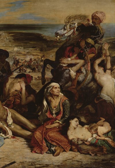 Scenes from the Massacre of Chios (detail) by Ferdinand Victor Eugene Delacroix