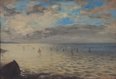 Sea Viewed from the Heights of Dieppe by Ferdinand Victor Eugene Delacroix