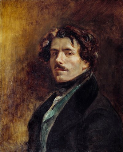 Self-Portrait of Eugene Delacroix by Ferdinand Victor Eugene Delacroix