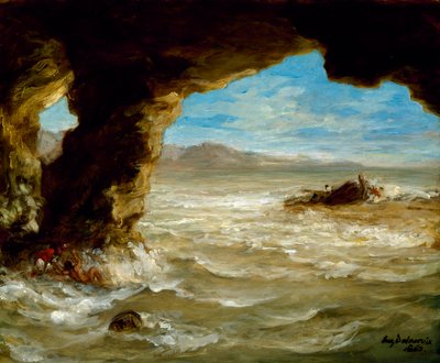 Shipwreck on the Coast by Ferdinand Victor Eugene Delacroix