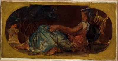 Sketch for the Salon de la Paix at Paris City Hall: Minerva, between 1849 and 1852 by Ferdinand Victor Eugene Delacroix
