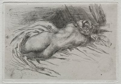 Study of a Woman Seen from the Back, 1833 by Ferdinand Victor Eugene Delacroix
