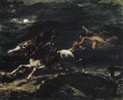 Tam O’Shanter Pursued by the Witches, 1849 by Ferdinand Victor Eugene Delacroix