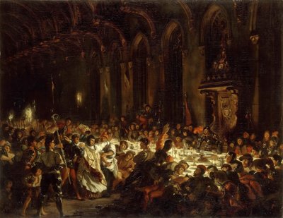 The Assassination of the Bishop of Liège by Ferdinand Victor Eugene Delacroix