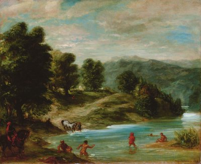 The Banks of the River Sebou, 1858 by Ferdinand Victor Eugene Delacroix