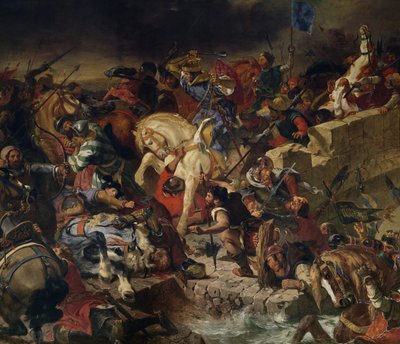 The Battle of Taillebourg, 21st July 1242 by Ferdinand Victor Eugene Delacroix