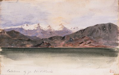 The Coast of Spain at Salabrena by Ferdinand Victor Eugene Delacroix