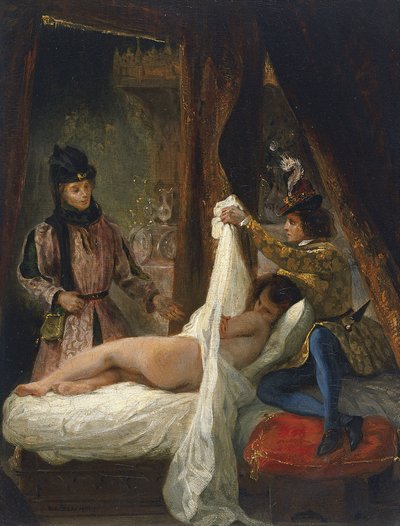 The Duke of Orléans Showing His Lover by Ferdinand Victor Eugene Delacroix