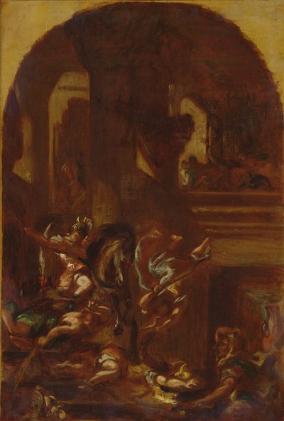 The Expulsion of Heliodorus from the Temple by Ferdinand Victor Eugene Delacroix