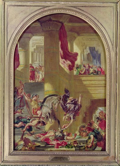 The Expulsion of Heliodorus from the Temple by Ferdinand Victor Eugene Delacroix