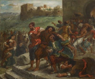 The Fanatics of Tangier by Ferdinand Victor Eugene Delacroix