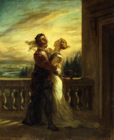The Farewell of Romeo and Juliet by Ferdinand Victor Eugene Delacroix