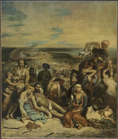 The Massacre at Chios by Ferdinand Victor Eugene Delacroix