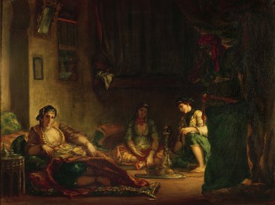 The Women of Algiers in their Harem by Ferdinand Victor Eugene Delacroix