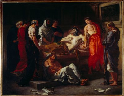 The Death of Marcus Aurelius by Ferdinand Victor Eugene Delacroix
