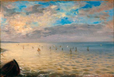 The Sea Seen from the Heights of Dieppe by Ferdinand Victor Eugene Delacroix