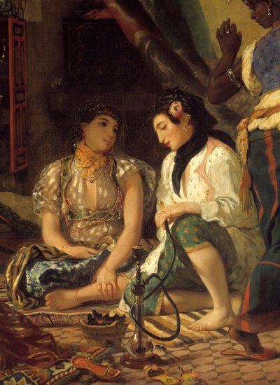 The Women of Algiers in Their Apartment (detail) by Ferdinand Victor Eugene Delacroix